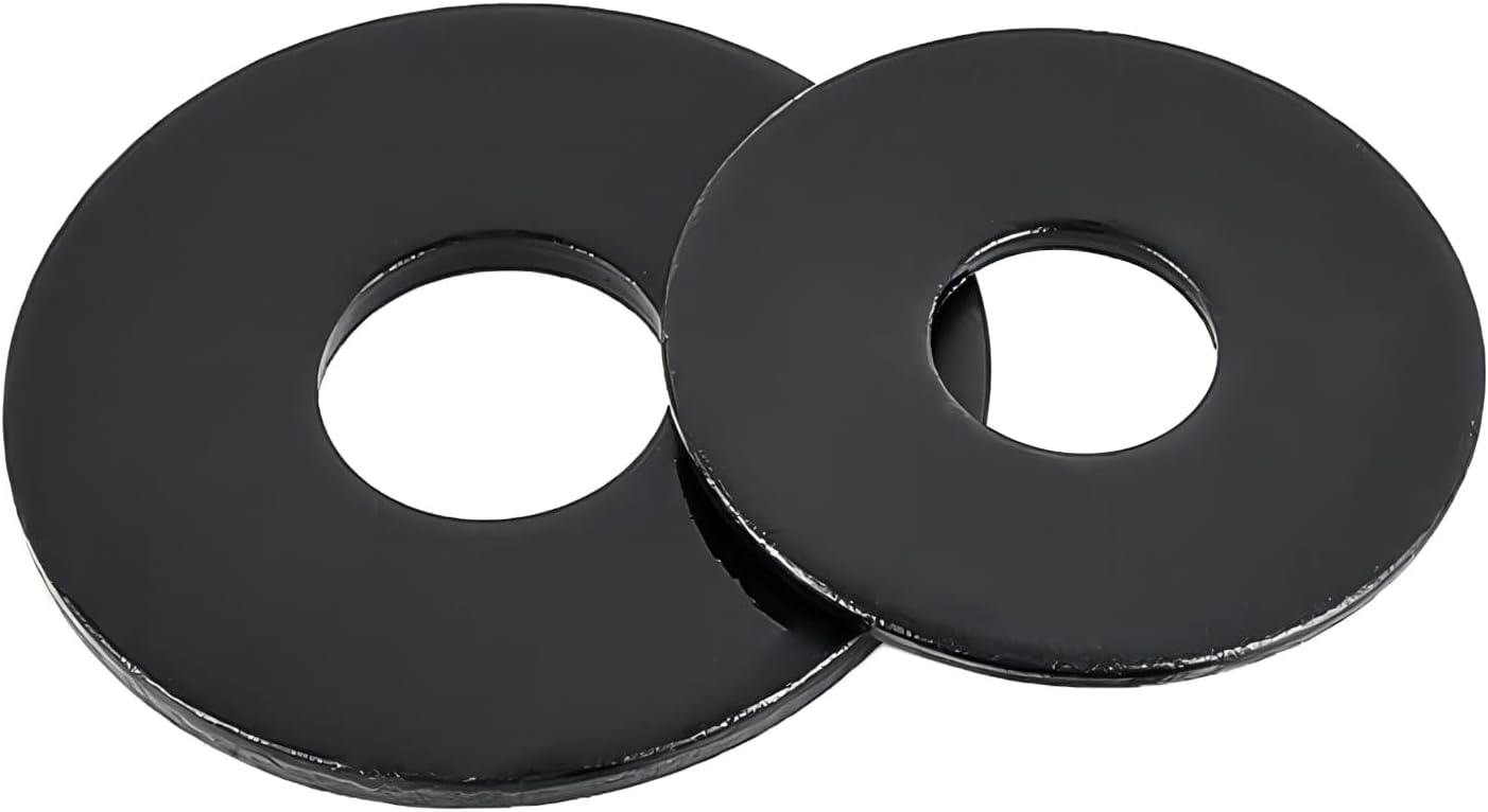Qrity 20PCS Steel Flat Washer, Fender Washer, M5 Washer, Faucet Washer, Flat Washers for Screws, Heavy Duty Washers, Metal Washers for Home Decoration and Factory Construction