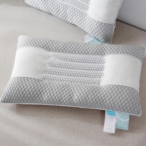 枕 安眠枕 まくら 決明子 涼感 通気性よい 肌触り良い 抗菌 防臭 防ダニ 快眠枕 ベッド枕 寝心地良い 横向き対応 仰向き うつ伏せ寝 首と肩を支える 立体構造 高さ調整可能 丸洗い可能 48x74cm