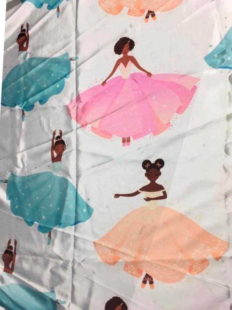 Satin Fitted Mini Crib Sheet for Babies, Girls to retain Hair Moisture Size (Ballerina Girls - Mini Crib Sheet Size 24 x 38 inches) Smaller Than The Standard Crib Sheet