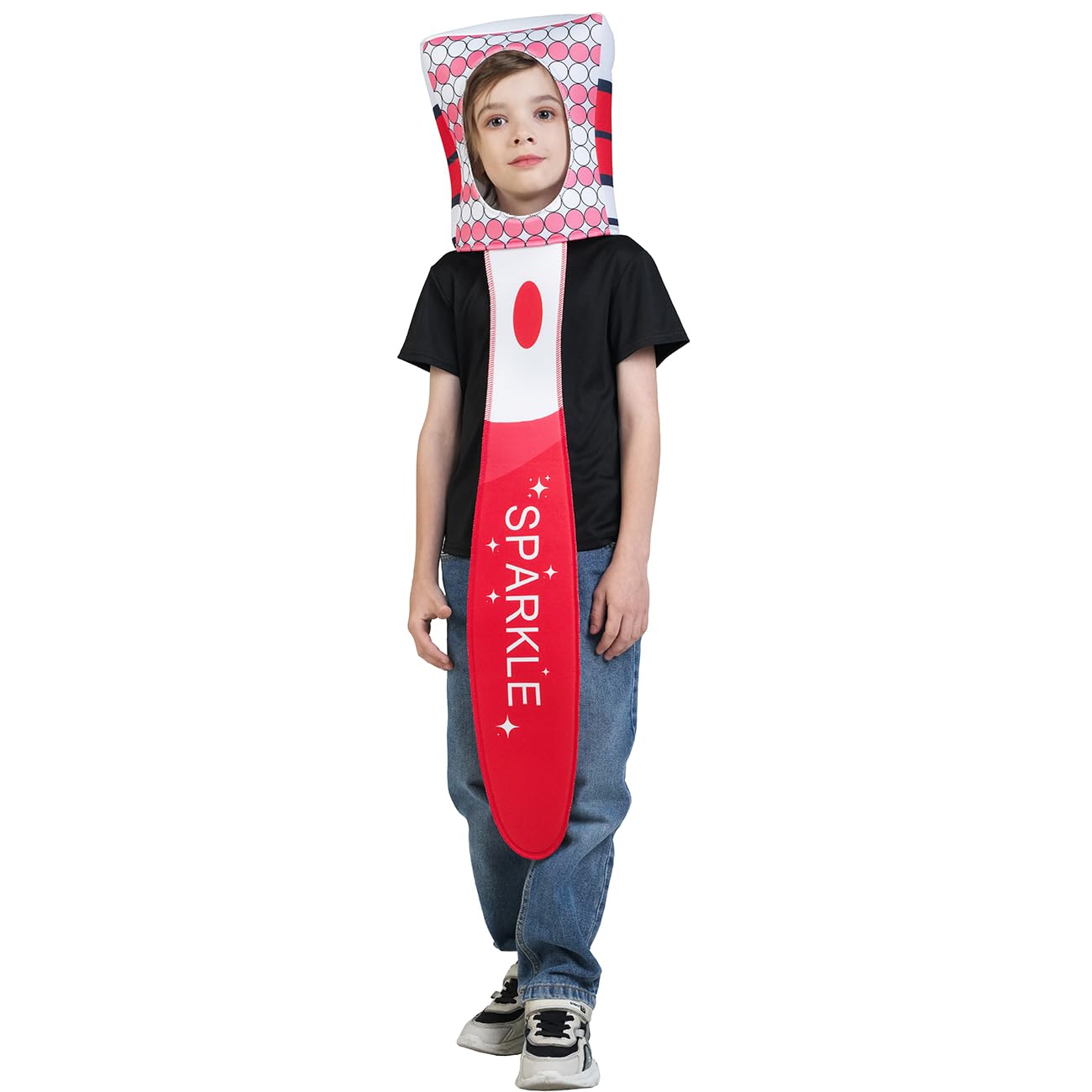 SEA HARE Children's Fun Toothbrush Cosplay Costumes, Red - Image 4