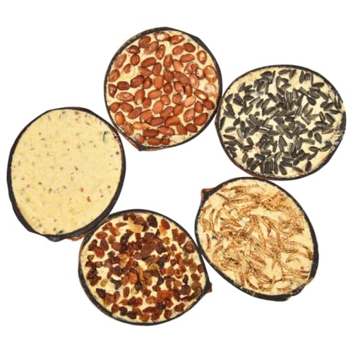 Vidaxl 10X Noci Di Cocco Ripiene Di Cibo Per Uccelli Becchime Alimenti Grano Mais Calcio Girasole Sorgo Cibo Animali Semini Allevamento - 2