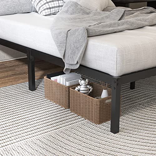Uyuk Metal Platform Bed Frame Full Size, Mattress Foundation With Steel Slat Support, Modern Design Easy Assembly #TOP4