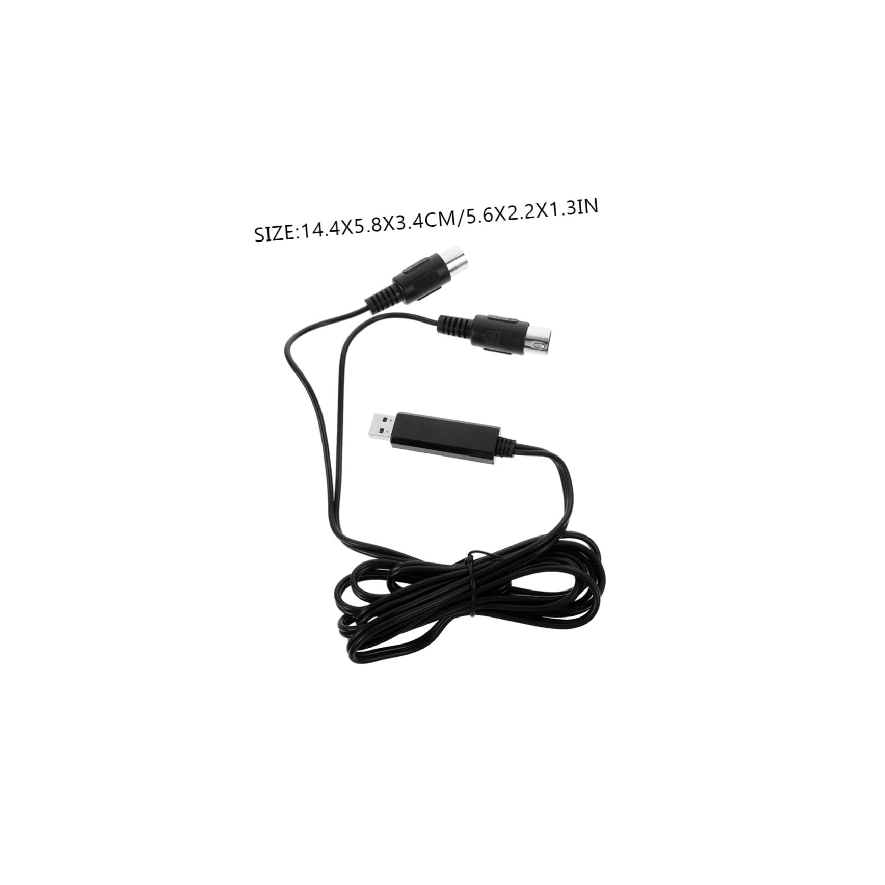 Toyvian 3pezzi Cavo Midi Usb Professionale Per Tastiera e Piano Elettronico Adattatore Play Per Pc e Laptop Compatibile Con e Trasmissione Dati Veloce e Stabile