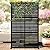 Kingsyard Metal Privacy Screen, 72" H×47" W Outdoor Privacy Screen Freestanding, Decorative Balcony Privacy Screen and Panels for Patio, Air Conditioner, Trash Can, 21.6" Wider Stand Panels, Louvered