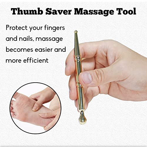 Kingson Acupuncture Pen, Brass Facial Reflexology Tools, Trigger Point Massage Tool, Deep Tissue Massage Tool, Meridian Pain Relief Therapy Tools For Full Body Relaxing #TOP5