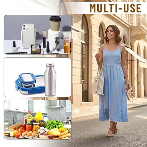 Image of Match Made Eco Friendly Reusable Jute Bag, Yoga Printed Jute Bag, Grocery Shopping Bag, Multi-Purpose Bag, Jute Lunch Bag, Sturdy Handle with Zipper Lock