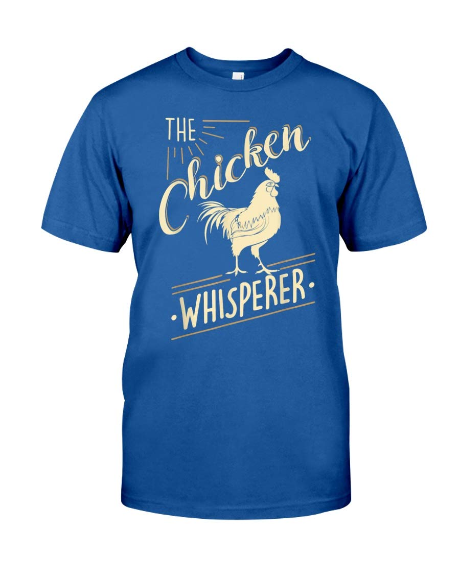 APSRA TRADERThe Chicken Whisperer Funny Chicken Lover Farming T-Shirt Cotton T-Shirt - Regular Fit, Printed T-Shirts for Men 4089
