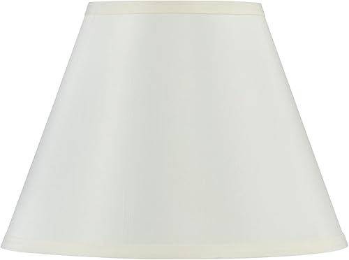 Miniatura 9 de Aspen Creative 59126A, Empire Uno - Persiana de lámpara, blanco roto, 6 pulgadas superior x 12 pulgadas inferior x 9 pulgadas de altura inclinada,