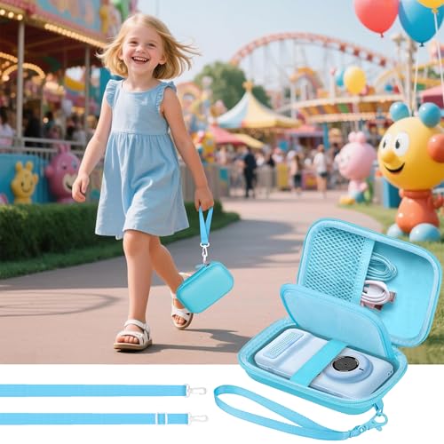 Funda para cámara digital infantil Leayjeen azul miniatura 6