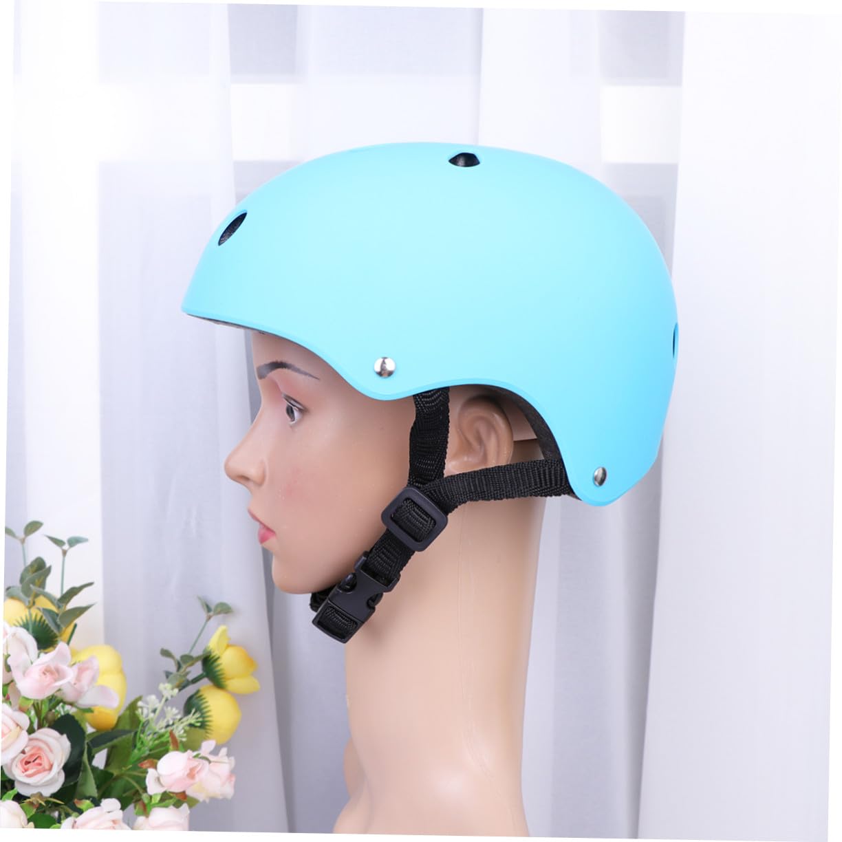 Casco 49-53 Cm para Niños y Adultos Azul de Seguridad