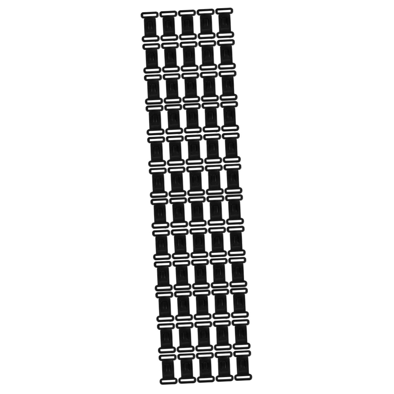 HOMSFOU 400 Sätze Unterwäsche-Knopf weiblicher BH-Einsteller weibliches Accessoire BH-Schnalle für den täglichen Gebrauch BH-Haken ersetzen Bequeme BH-Schnalle Harz Black