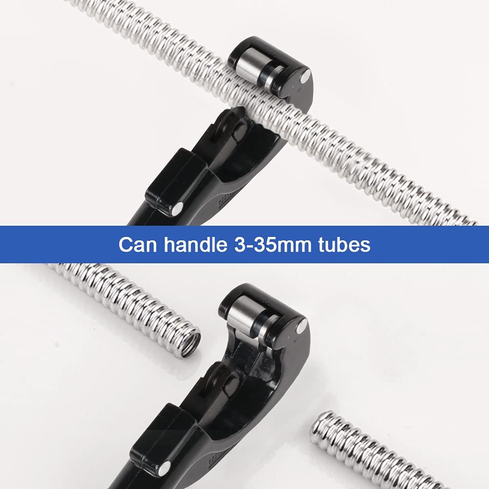 Tagliatubi Con Alesatore Tagliatubi 3-35 Mm Con Lame Di Ricambio - Per Rame, Acciaio, PVC, Con Alesatore Pieghevole Taglio Preciso