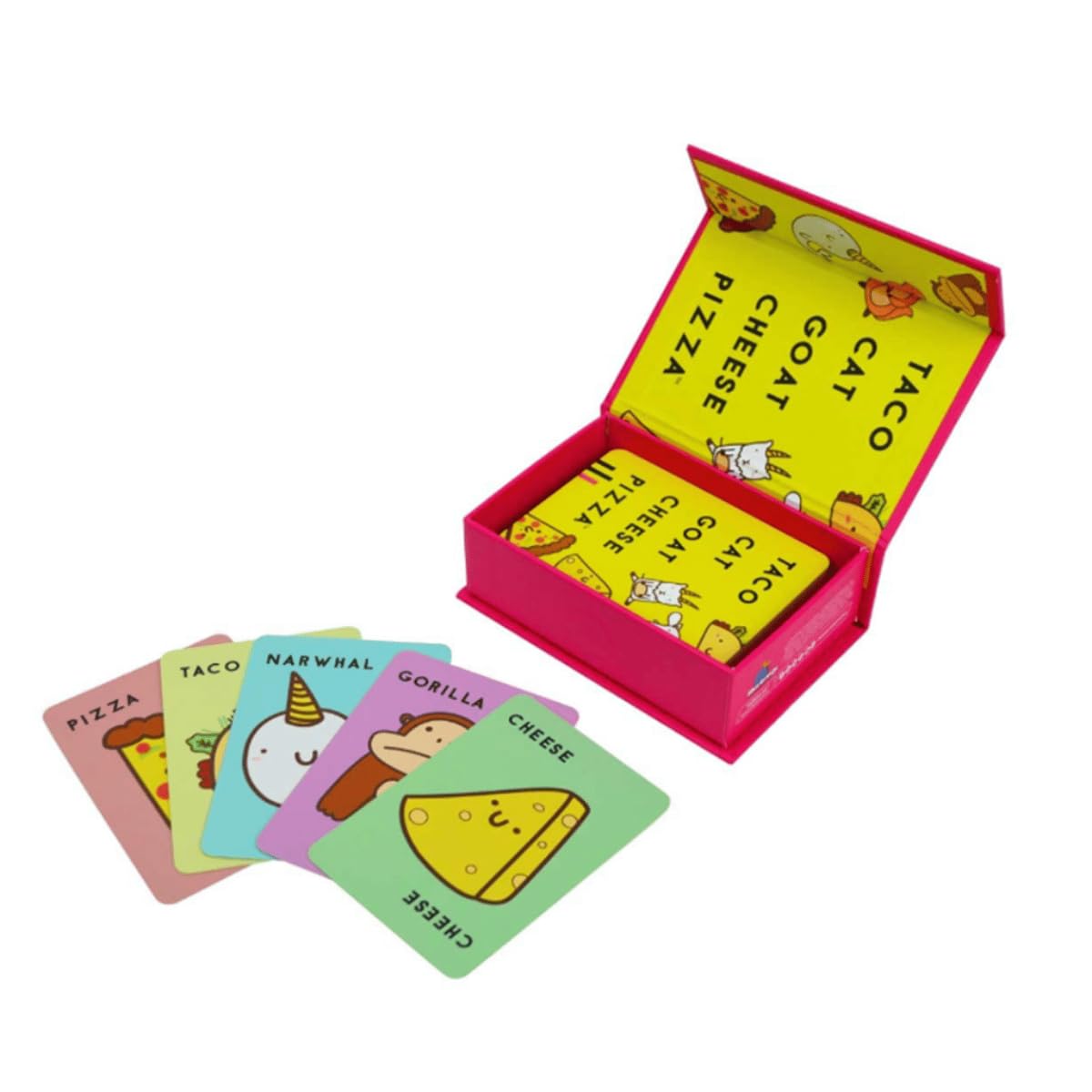 Blue Orange Taco Katze Ziege Käse Pizza Kartenspiel – Für 2-8 Spieler Ab 8 Jahren, 64 Karten