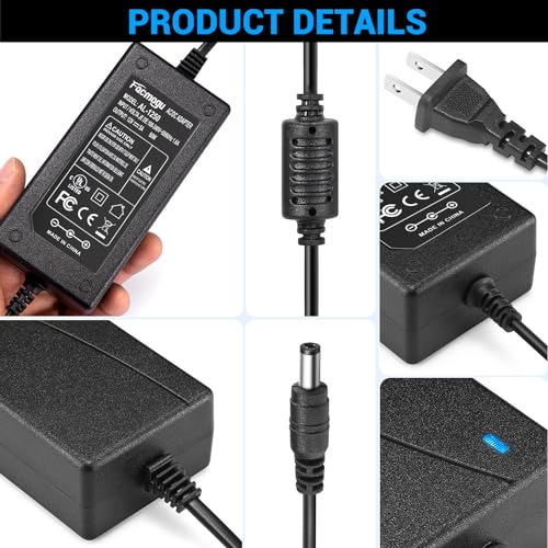 Facmogu 12V 5A Power Supply, AC 100-240V Adapter Converter Transformer 60W - Image 3