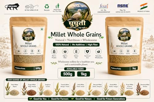Image of Ghughuti by RastogiNxt Gen's Millet Whole Grains, Vegetarian (100g, 250g, 500g) | Produce of India (Kangni)