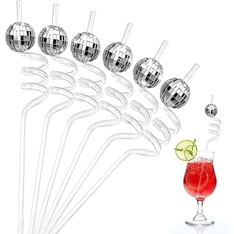 Morofme Mirror Disco Ball Straws Set Cover