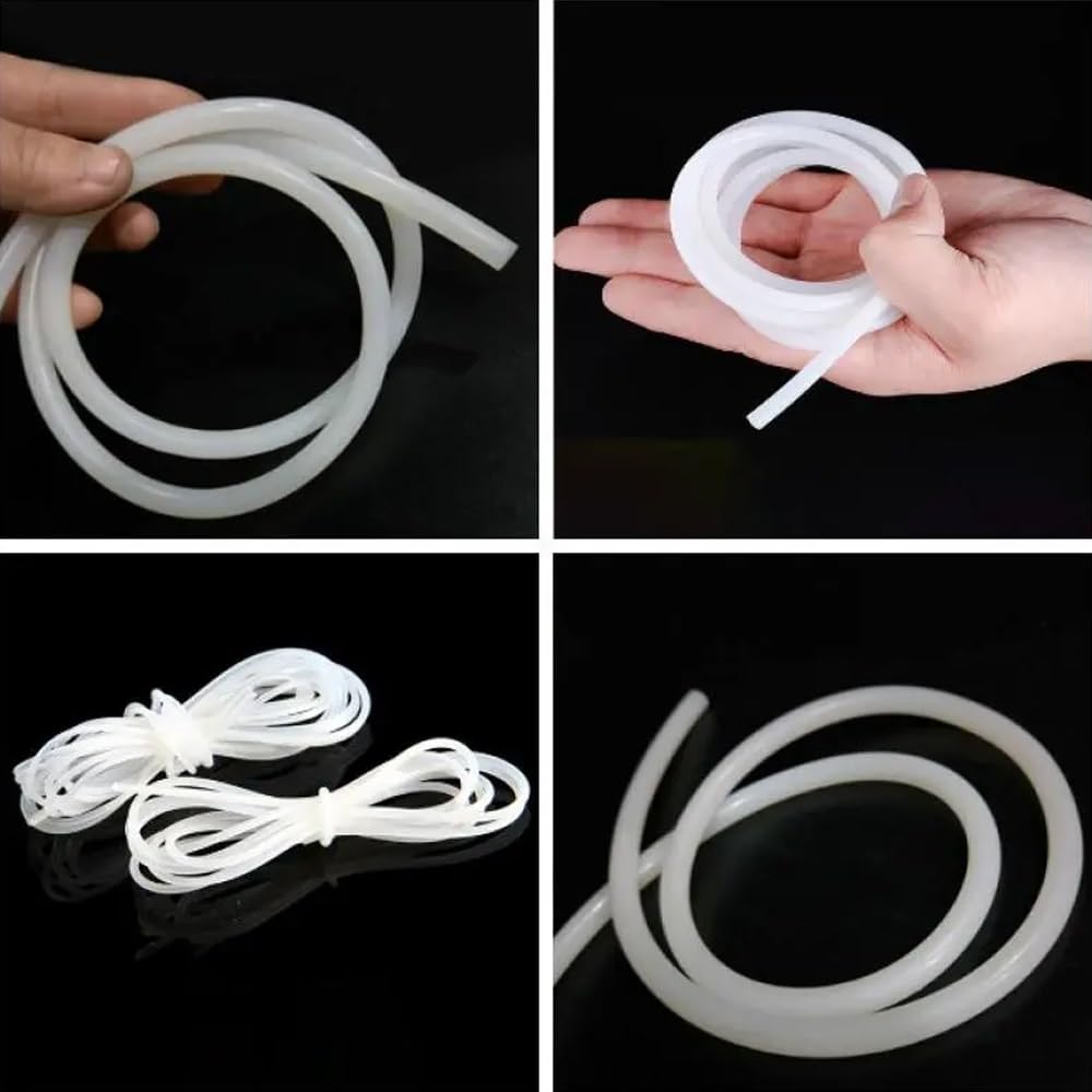 Tira de sellado de silicona， Cordón de silicona sólido de 3 metros/10 pies, diámetro de 1mm-20mm, junta de goma blanca, tiras de sellado embellecedoras, anillos redondos, resistente al agua y a altas