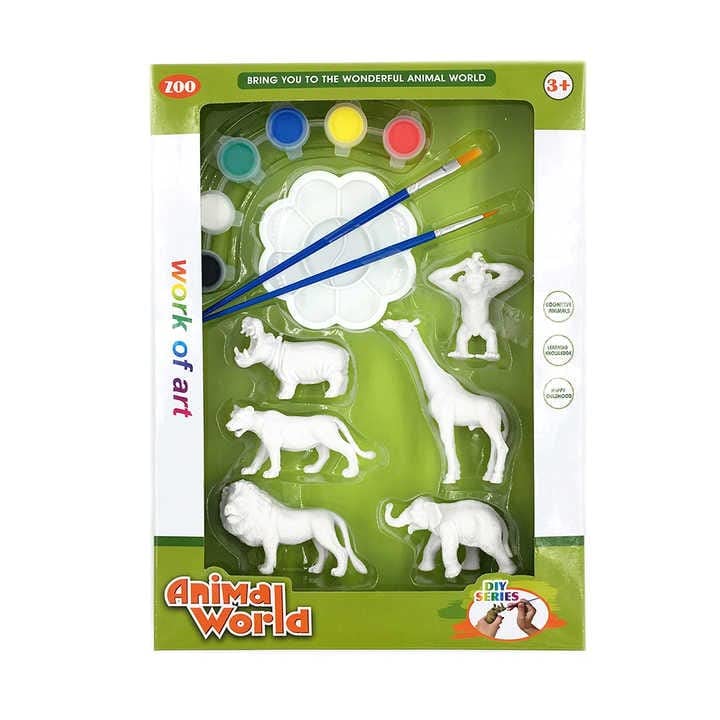 Diy Animals Coloring Toy ,Arts For Kids ,Cute Play Garden&Playground Animals, White (B0BL3K18FH) Amazon Price History, Amazon Price Tracker