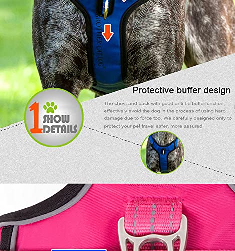 Trainingsweste für große Hunde, Sicherheitsgurte, mittelgroße und große Hunde, verstellbar, Sicherheitsgurt für den Außenbereich, Größe S, Blau