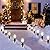 USOKYO 30Ft C9 Led Christmas Pathway Lights Outdoor, 20 Warm White Bulbs Waterproof Connectable Christmas Walkway Lights with Stakes for Yard Lawn Sidewalk Driveway Christmas Decorations