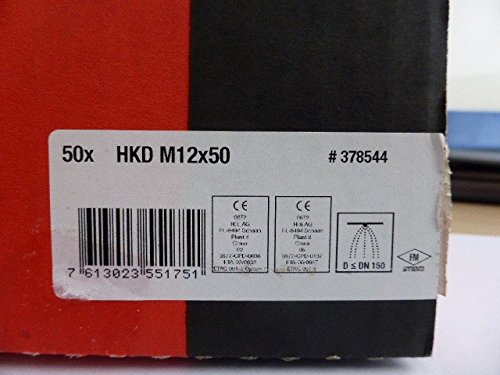 Anclaje de expansión HKD M12x50 de rosca interior para techos y losas 2