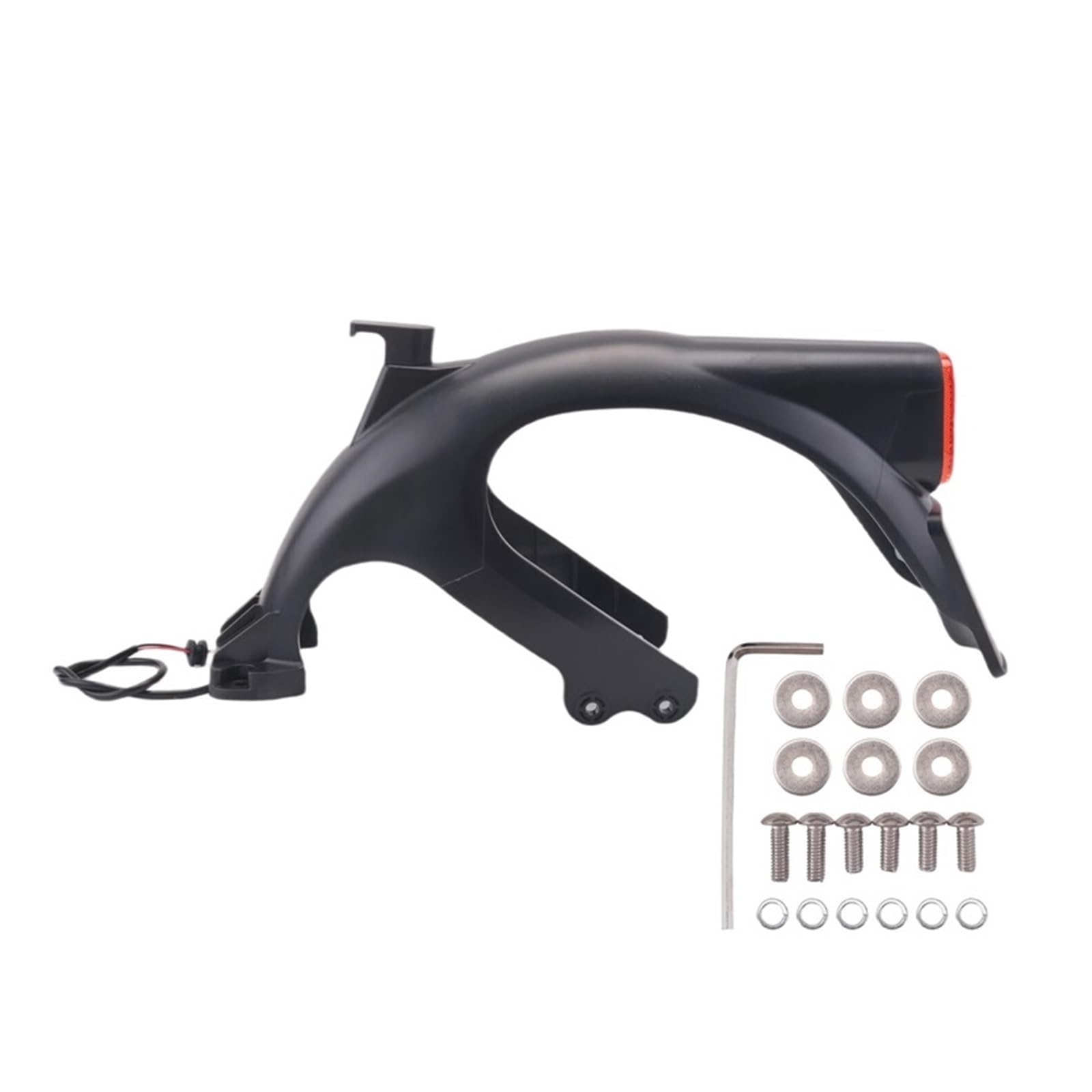 IOLKHFK Rear Wheel Fender Wheel Cover Kit, Compatible For Ninebot-Max G2 Electric Scooter Back Mudguard Wing Add Taillight Fender-Support Assembly Parts