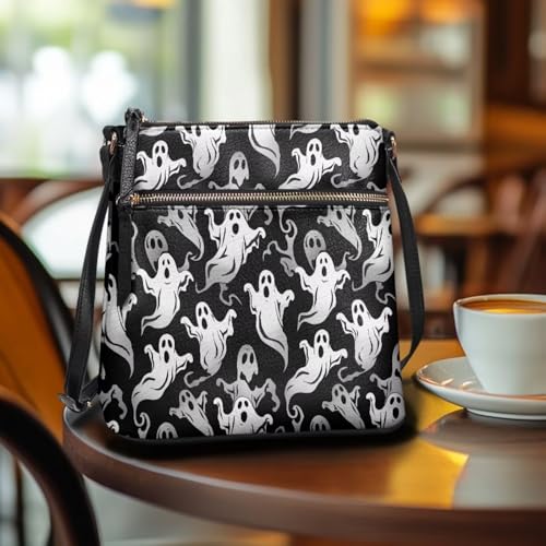Image of Leather Purses for Women, Leather Hobo Bags for Women Travel Sling Purse Triple Zippered Pockets Shoulder Bag