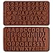 2 Piezas Molde de Silicona con Letra Inglesa,moldes de Chocolate para Letras y números moldes de Silicona para Chocolate moldes de Silicona para Fondant para Hornear Pasteles decoración para Pasteles