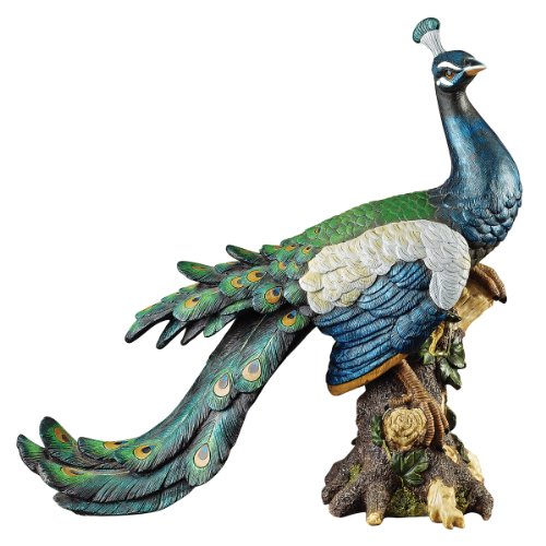 Design Toscano QL5734 Palace Peacock Garden Statue, Multicolored 15