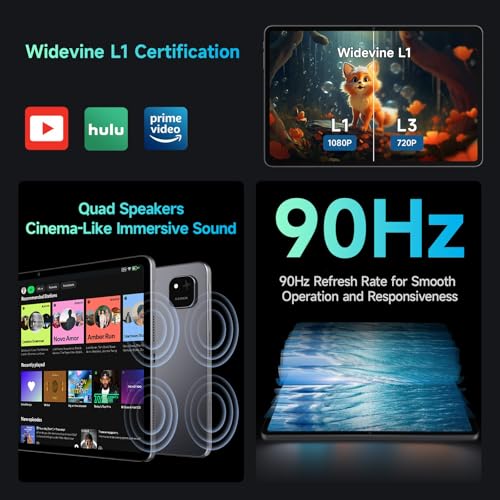 Image of ALLDOCUBE iPlay60 Pad Pro 12.1 inch Tablet, 2560 * 1600 Resolution 90Hz Reflex, PC Mode, Face Recognition, Android 14 Tablet, 10000mAh, 33W Fast Charging, Widevine L1, 4 Speakers 8MP+16MP, 20GB+128GB+1TB