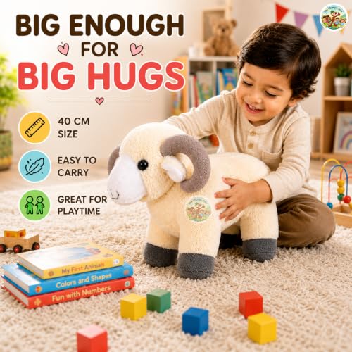 Image of Chi-Chimpu Toyss Sheep Soft Toy 40cm | Cute Plush Stuffed Animal for Kids