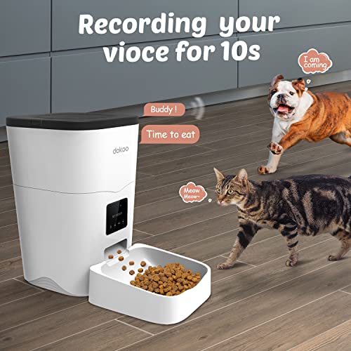 Dokoo Automatic Cat Feeder App Control - Wi-Fi Enabled Smart Cat Food Dispenser with Portion Control & Timer Setting… - Image 5