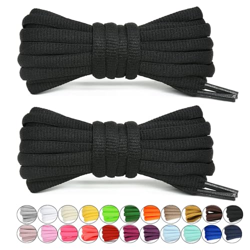 Stepace [2 Pairs Half Round Shoe Laces 1/4