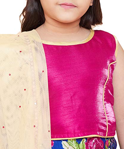Image of TINY TOON Light Green Color Lehenga, Choli and Dupatta Set For Girl