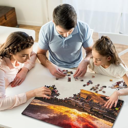 Puzzle de motos de carrera premium de 1000 piezas y material reciclable de 70x50cm 6
