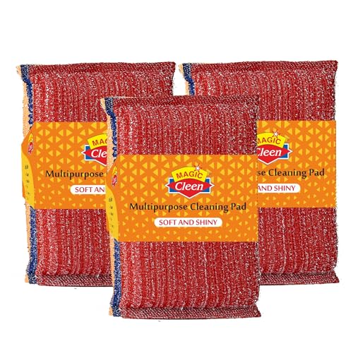 Magic Cleen SHINY - Scourer Pad (3 Pcs Pack, 3 Pack total 9 PCS) (B0CTMV6QRF) Amazon Price History, Amazon Price Tracker