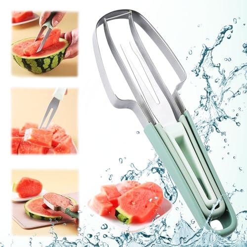 SUHERCBD Watermelon Cutter,3-in-1 Watermelon Fork...