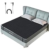 Grounding Mat for Bed, Grounding Mattress Cover for Improving Sleep, Sleep Pad, Earth Mat Carbon Leatherette Therapy (54' x 78')