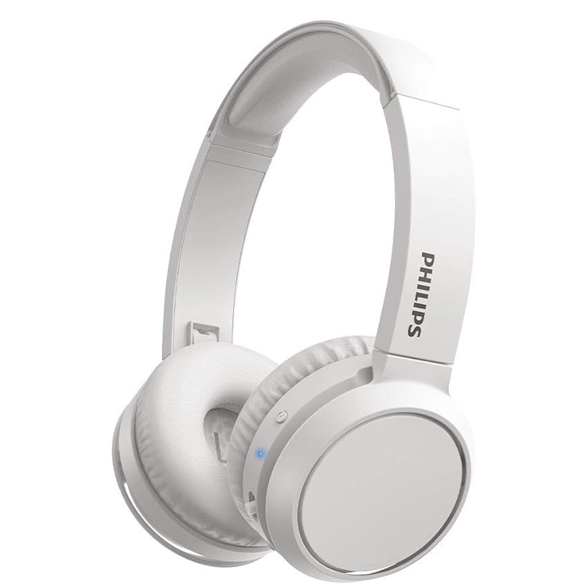 Immagine del prodotto Philips H4205WT/00 Cuffie Bluetooth con Tasto Bass Boost, Bluetooth, 29 Ore di Riproduzione, Funzione Ricarica Rapida, Isolamento dai Rumori, Richiudibile, Bianco