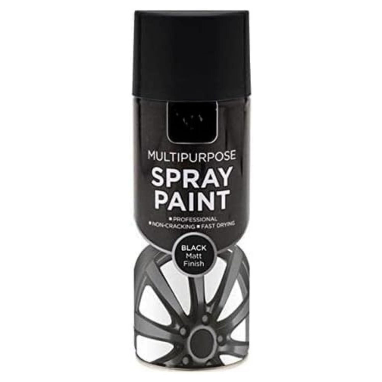 Inspired Essentials Black Matt - 151 All Purpose Aerosol Spray Paint 400Ml Quick Drying Spray, Fast Dry And Excellent Coverage For Metal, Wood, Plastic And More (2, )