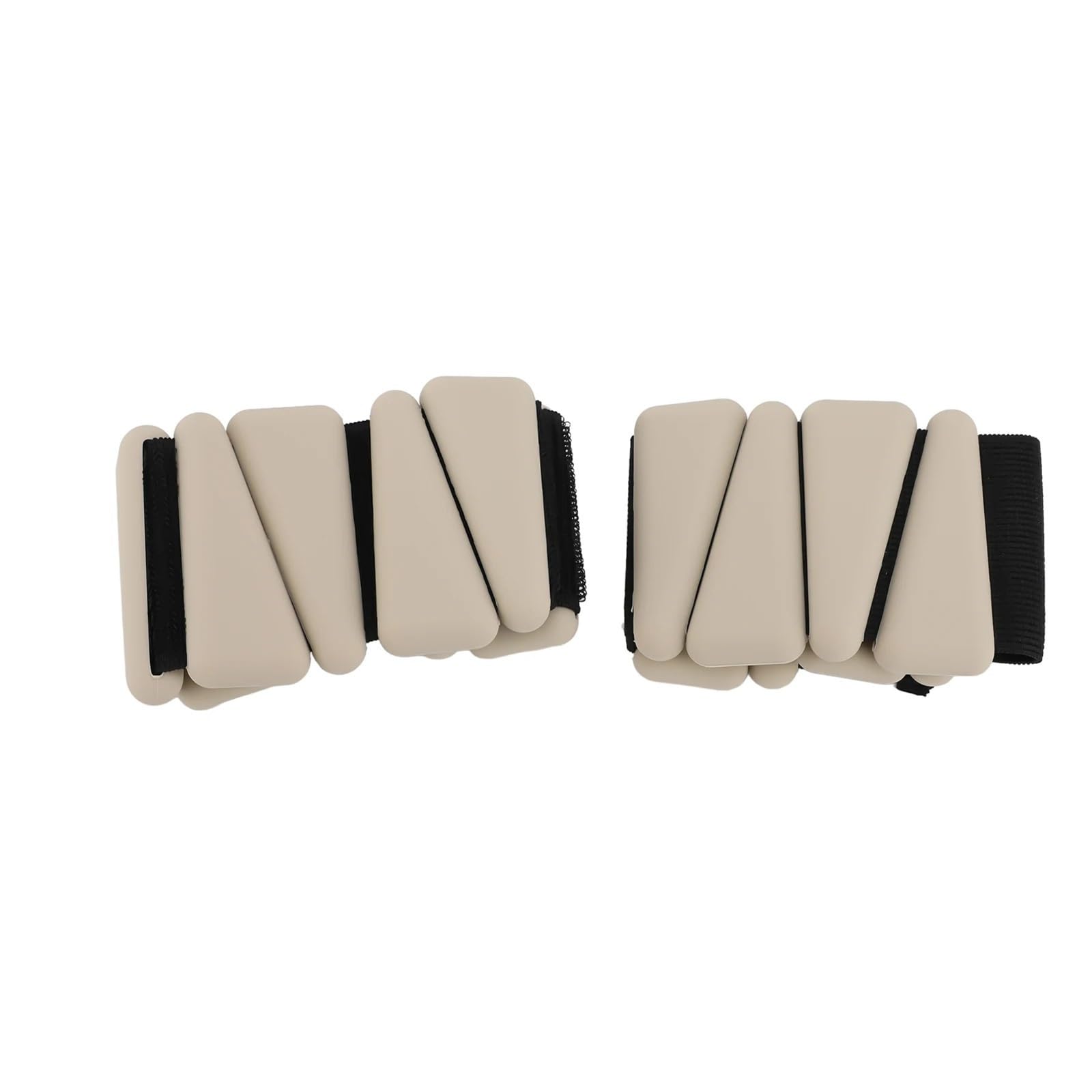 Cavigliere Pesi Pesi da polso, 1 paio, 2 libbre, regolabili, indossabili, in silicone, for polso e caviglia, braccialetti for yoga, danza, pilates, palestra, beige