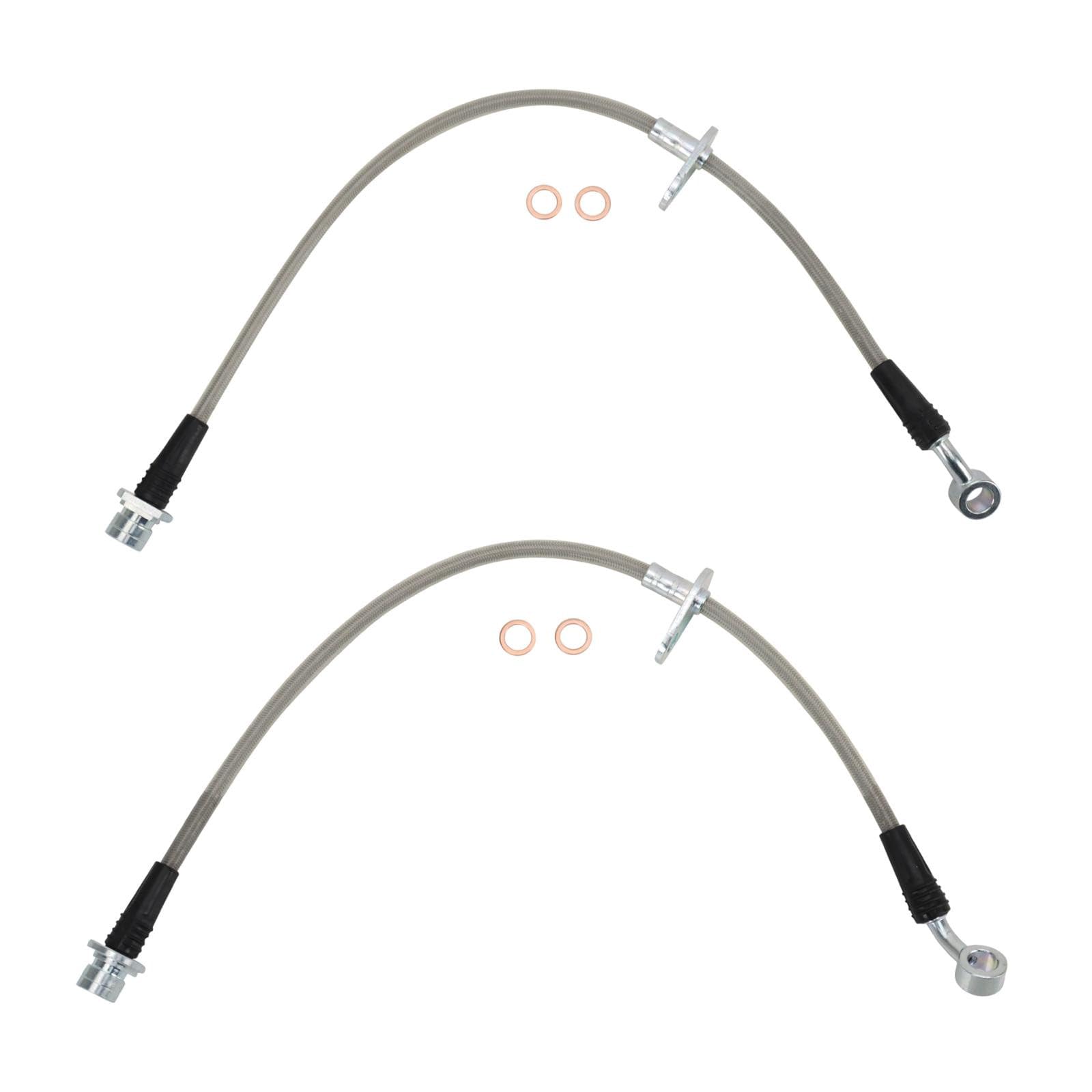 TRQ Rear Performance Brake Hose Set