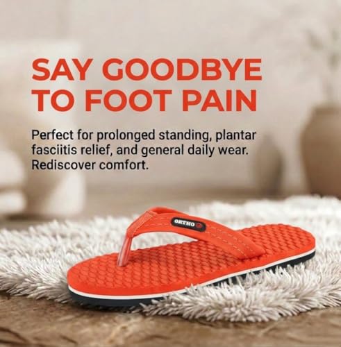 Image of ORTHO JOY House Slipper for Women's Care | Orthopaedic | Diabetic | Acupressure | Comfortable | MCR | Flip Flop Ladies and Girl's Home for Daily Use