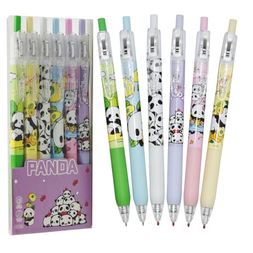 Bolígrafos de gel de panda para llenar de alegría tus apuntes escolares y notas de oficina