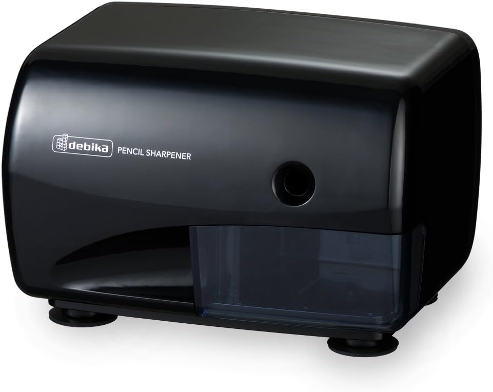 Amazon デビカ 鉛筆削り 電動シャープナー A 03 ブラック 文房具 オフィス用品 文房具 オフィス用品