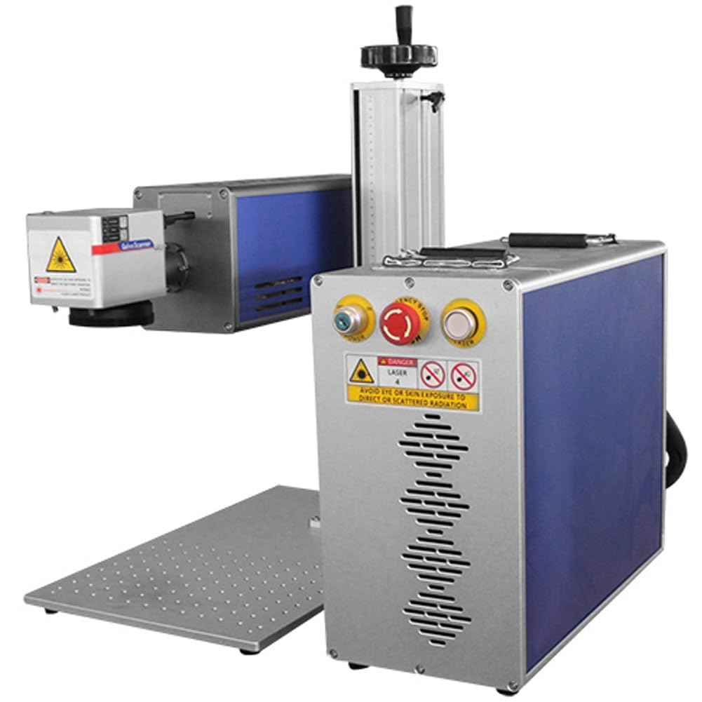 Grabador de Láser CO2 Grabadora Láser Máquina de Grabado de Láser CO2 Láser 10.6um 210x210mm Con Rotación láser Alta precisión 220V para Madera/Plástico/Cuero/Caucho/Papel/Tela etc. (30W Con rotación)