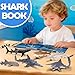 13 Pack Shark Toys Set with Booklet and Gift Box, Realistic Plastic Shark Figurines, Sea Creature Toy for Kid, Shark Party Decoration, Cake Topper, Educational Ocean Animals for Toddlers, Boys Girls
