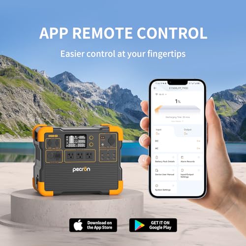 pecron E1500LFP 2200W Solar Generator with 200W Panel Included Portable Power Station with 200W Solar Panel - Image 6