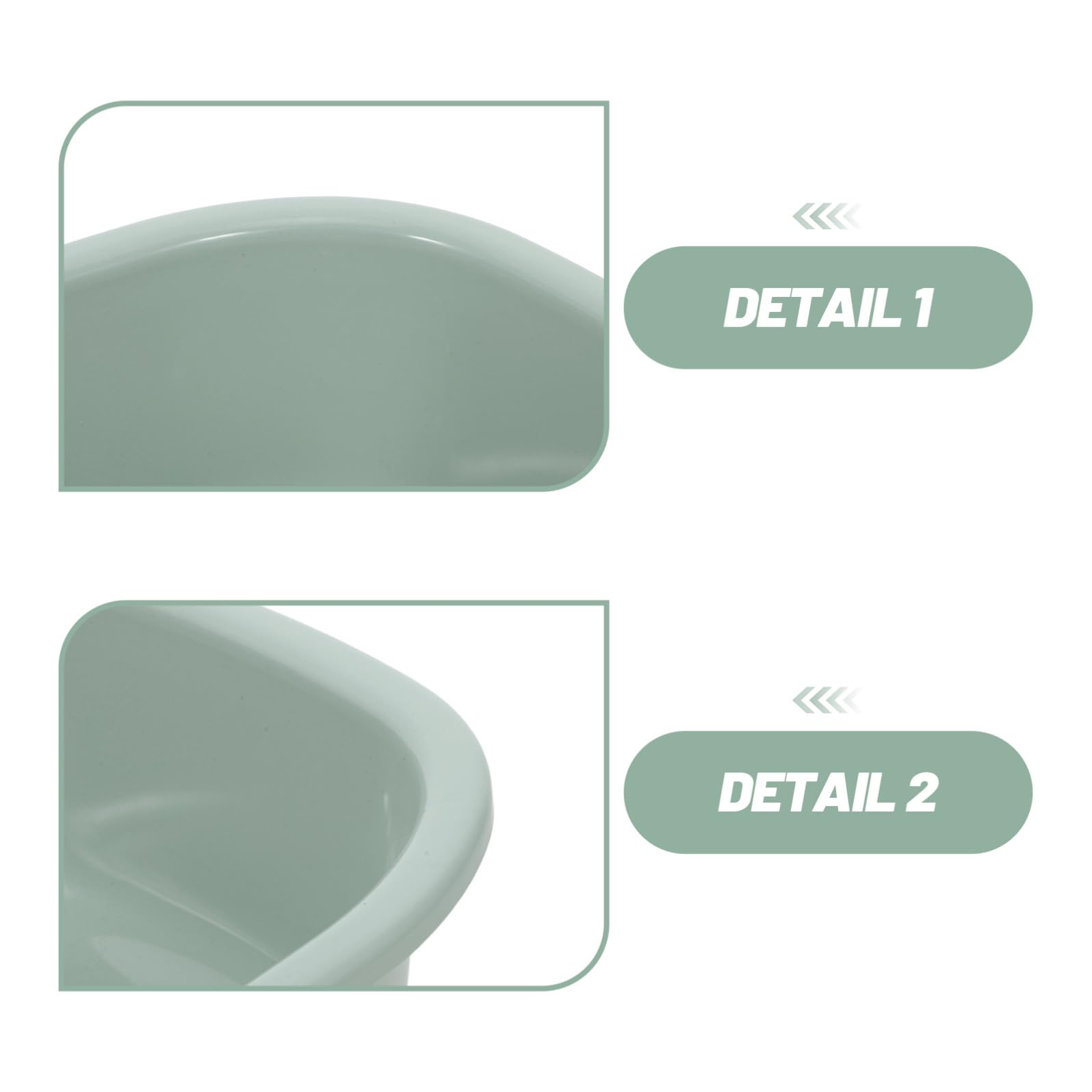 SEWACC Lavabo de plástico, cuenco rectangular grueso para lavar el cabello, remojo de pies, lavandería, uso en el hogar y baño