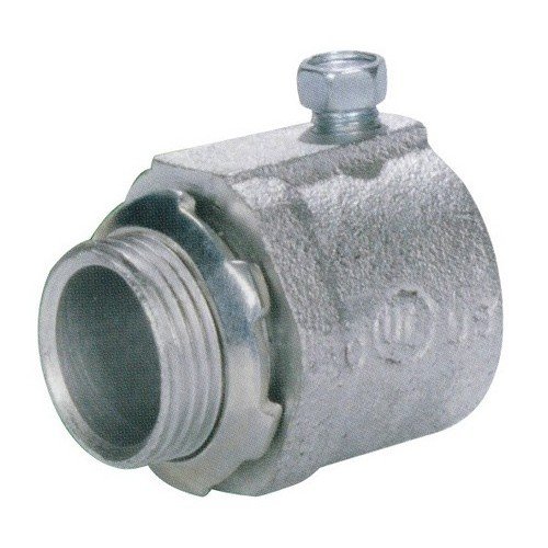 Morris 14345 Malleable Rigid Set Screw Box Connector, 2" Thread Size
